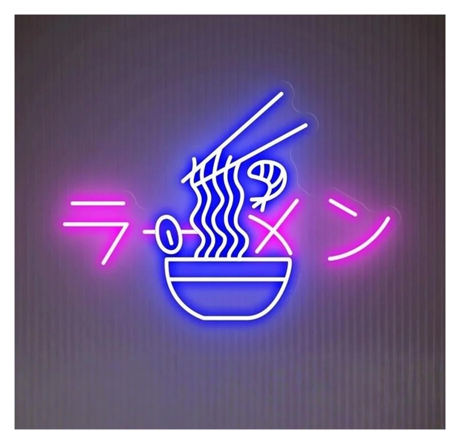 RONGCH Hanging Art Neon Signs Ramen Japanese Noodles Neon Sign Restaurant Business Window Display Decor Dimmable Lamps Make Your Storemore Shiny 45cm(B)