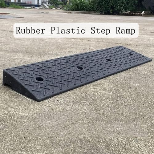 Rampa para silla de ruedas de caucho y plástico 100x30x13 cm miniatura 2