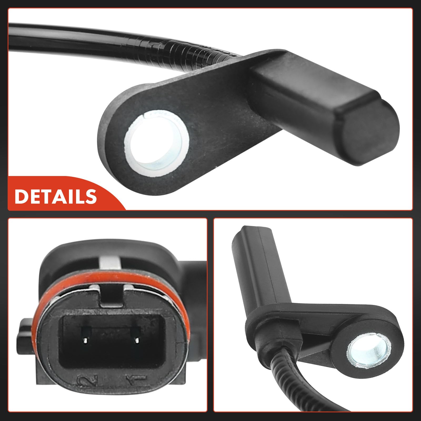 Frankberg 2x Sensori Velocità Ruota Sensore ABS 2-Poli Compatibile con Classe C T-Model S204 Classe C Coupé C204 Classe C W204 Replace# 2049057900