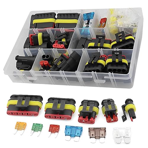 Conector eléctrico impermeable para coche, 240 piezas de 1/2/3/4/5/6 pines, conectores de bujía, conectores de enchufe para coche, camión, motocicleta