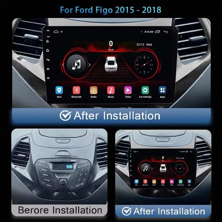 Navegador GPS Ford Figo con búsqueda de código postal rápido 6