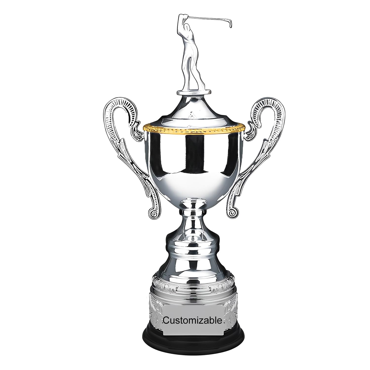 Golfpokal – Backswing Smack Lob Meisterschafts-Trophäe, Metall-Custom-Trophäe für Golfer, Clubhaus Display, Platz Dekoration, Geschenk für Fans & Freunde