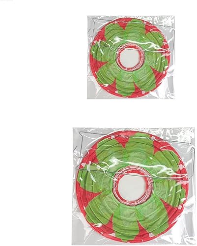 Miniatura 8 de Faroles de papel de fresa, 6 faroles colgantes de papel de fresa, adornos para habitación de niños, telón de fondo de cumpleaños, boda, decoración