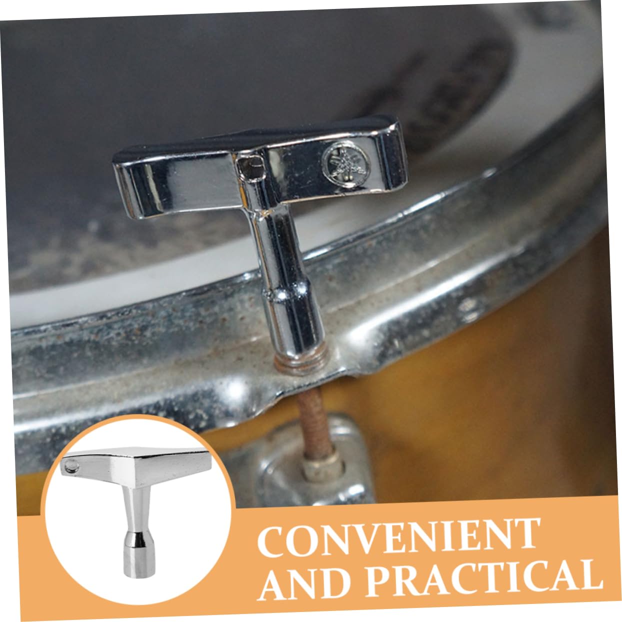 SUPVOX Drum Tuning Tool Metal Drum Key for Beginners Versatile Drum Wrench for Drum
