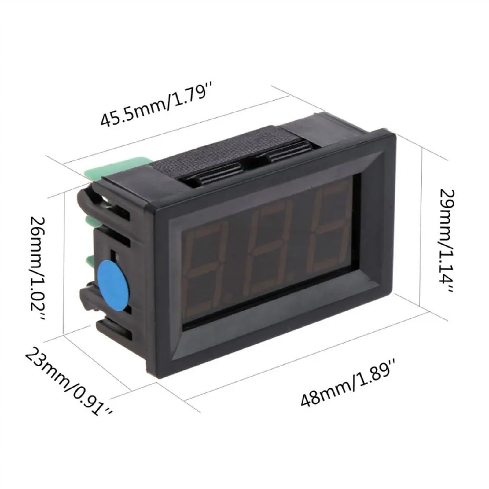 Przemysłowy termometr wysokotemperaturowy typu K M6, 12 V, cyfrowy miernik temperatury, tester -30-800 stopni (Kolor : czerwony)