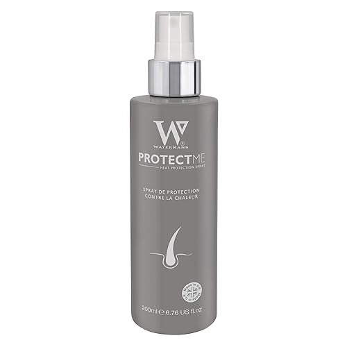 Watermans Protect Me - Spray de protección térmica, espray de calor recto de hierro que ayuda a resistir el daño por calor al cabello y a domar el
