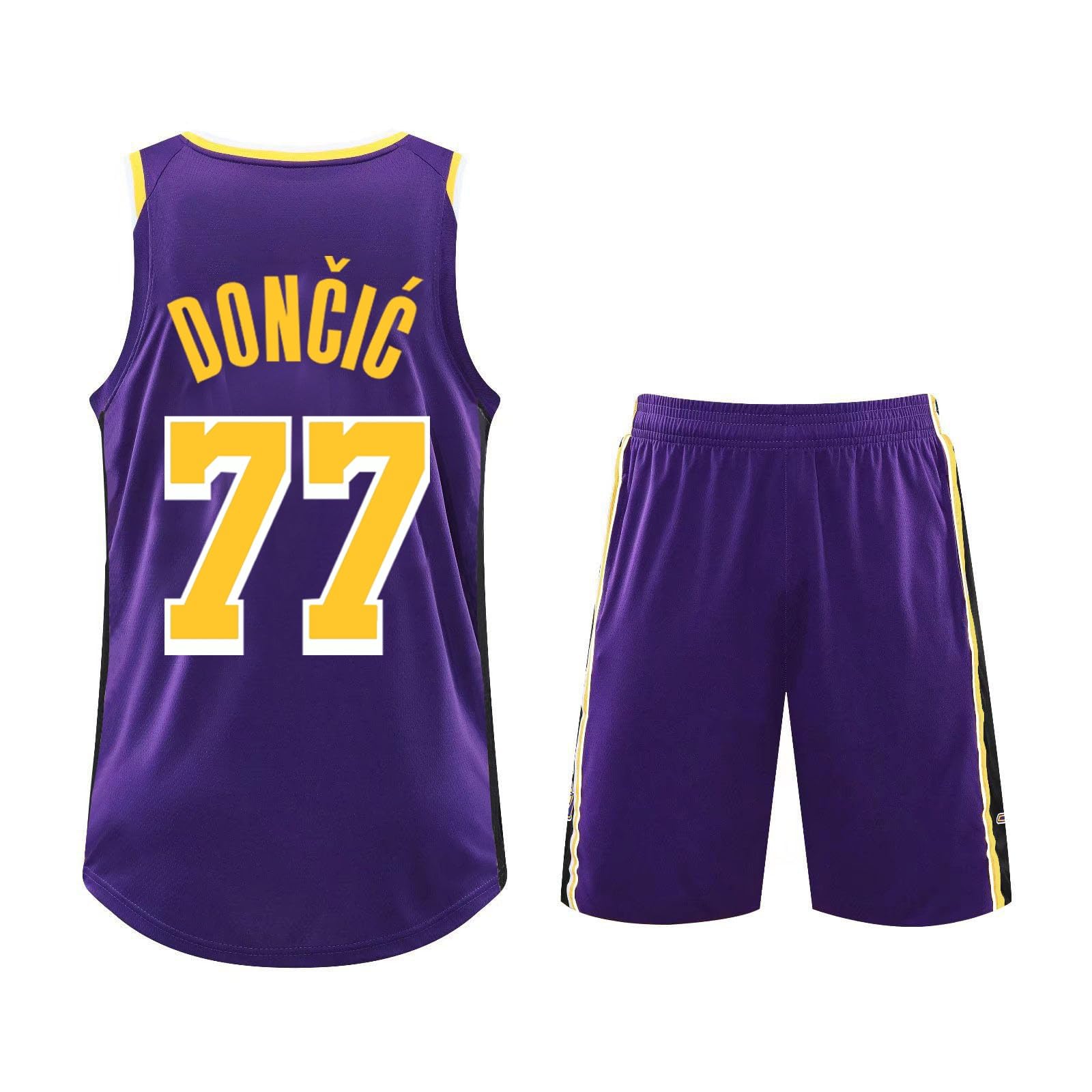 Maillot Basket Enfant Adulte 2025 Nouveaux Tenue Basket Enfant Homme 2 PièCes Ensemble Basket Maillots De Basketball Jersey GarçOn VêTement Set Équipement d'entraînement Sport Gilet Basket+Shorts