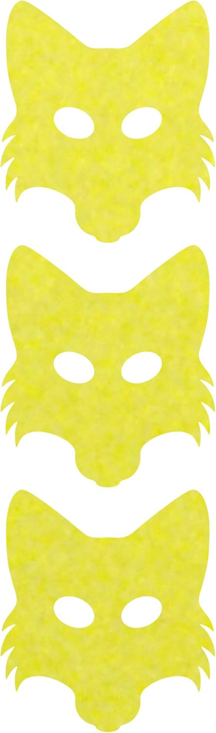 LiteMark Reflective White 2 Inch Fox Sticker Decals for Hard Hats, Helmets, Tool Boxes and More - Pack of 3