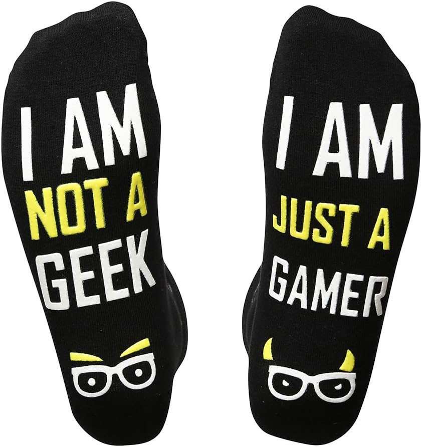 Gaming Socks, Gaming Gifts, Gamer Socks for Men, Novelty Socks, Gamer Gifts