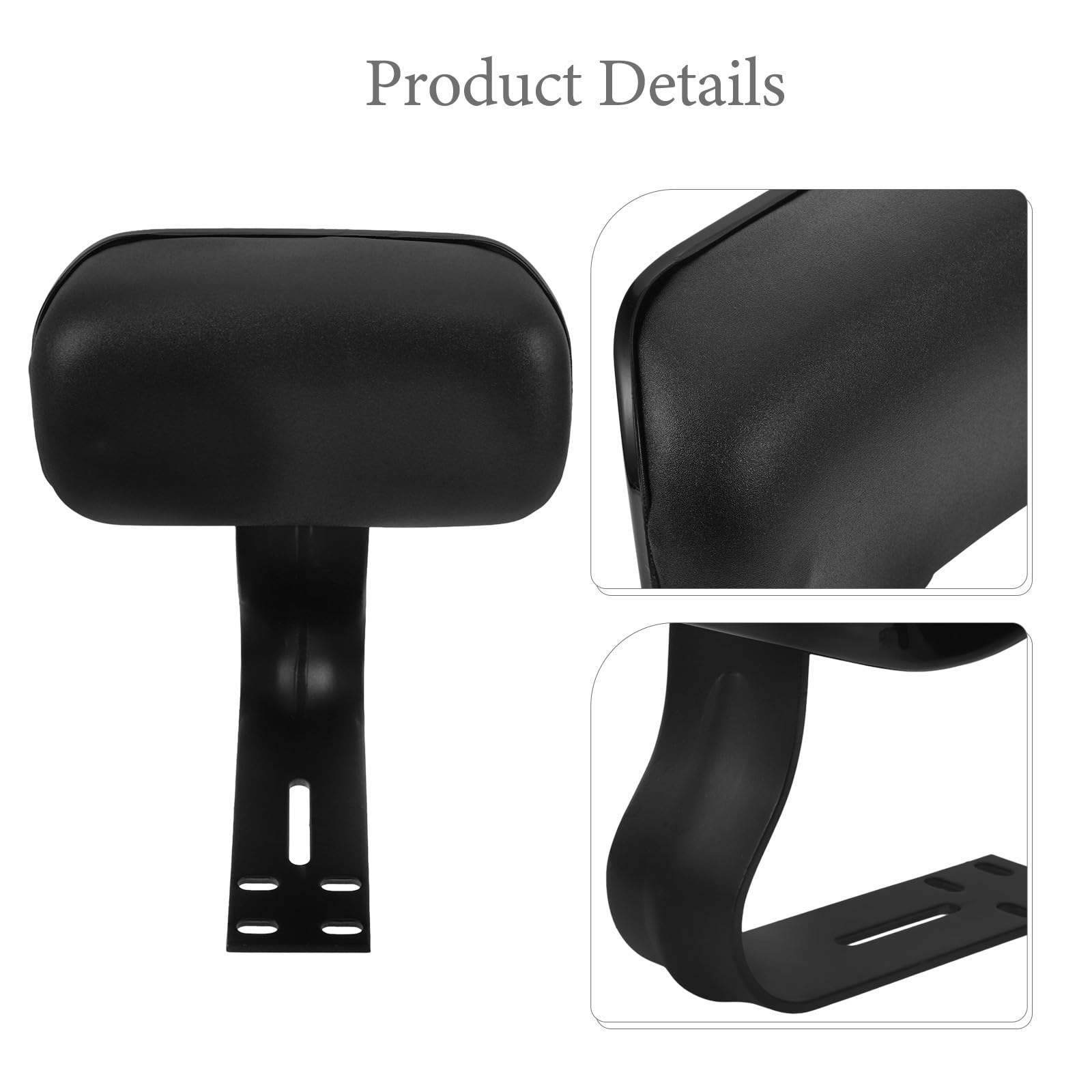 SOLUSTRE Mousse Selle Moto pour Dossier Passager, Coussin de Siège Arrière en Mousse et Simili Cuir, Installation Facile pour Passagers sur Moto et Vélo