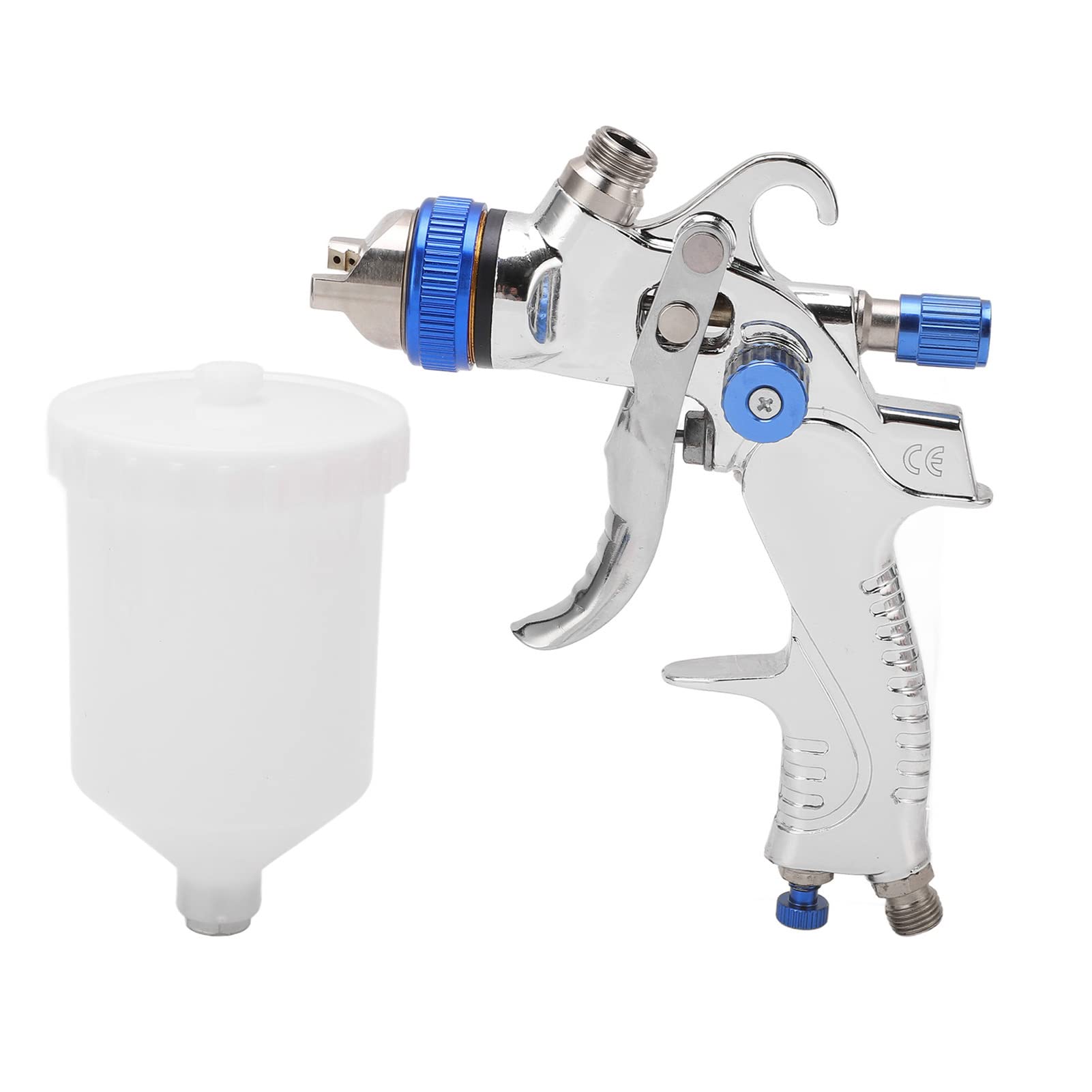 Chrees Kit Pistola a Spruzzo a gravità Altamente Durevole per un Trasferimento Efficiente del Materiale, Atomizzazione Uniforme, Spruzzatura Professionale della Finitura, Ideale per la Verniciatura