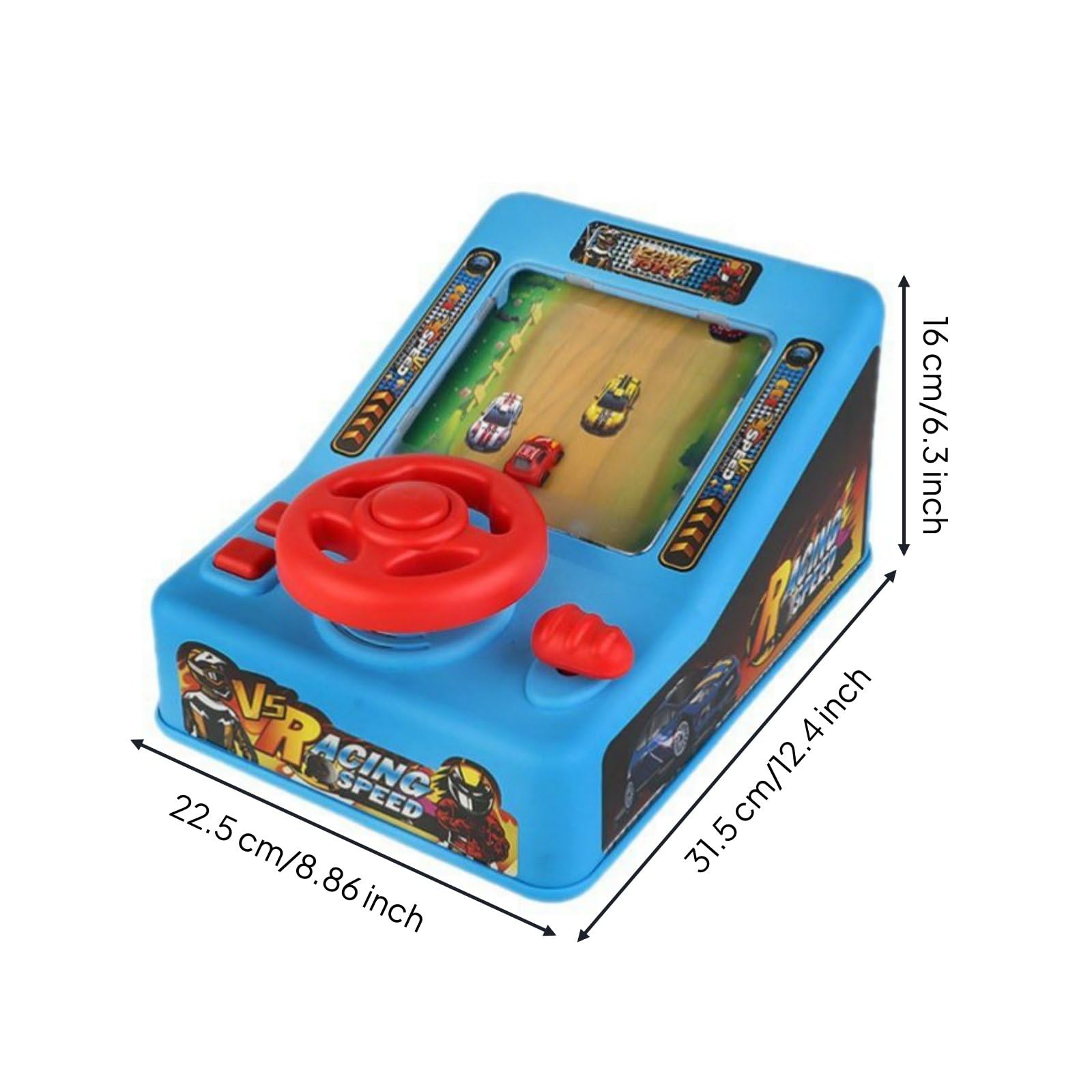MagiDeal Simulatore di Guida per Bambini Gioco Auto Console Corsa Volante Giocattolo Set Guida con Audio Coinvolgente E Cambio Funzionale Materiale 11 Livelli Adatto a Bambini 3+ Casa Viaggio