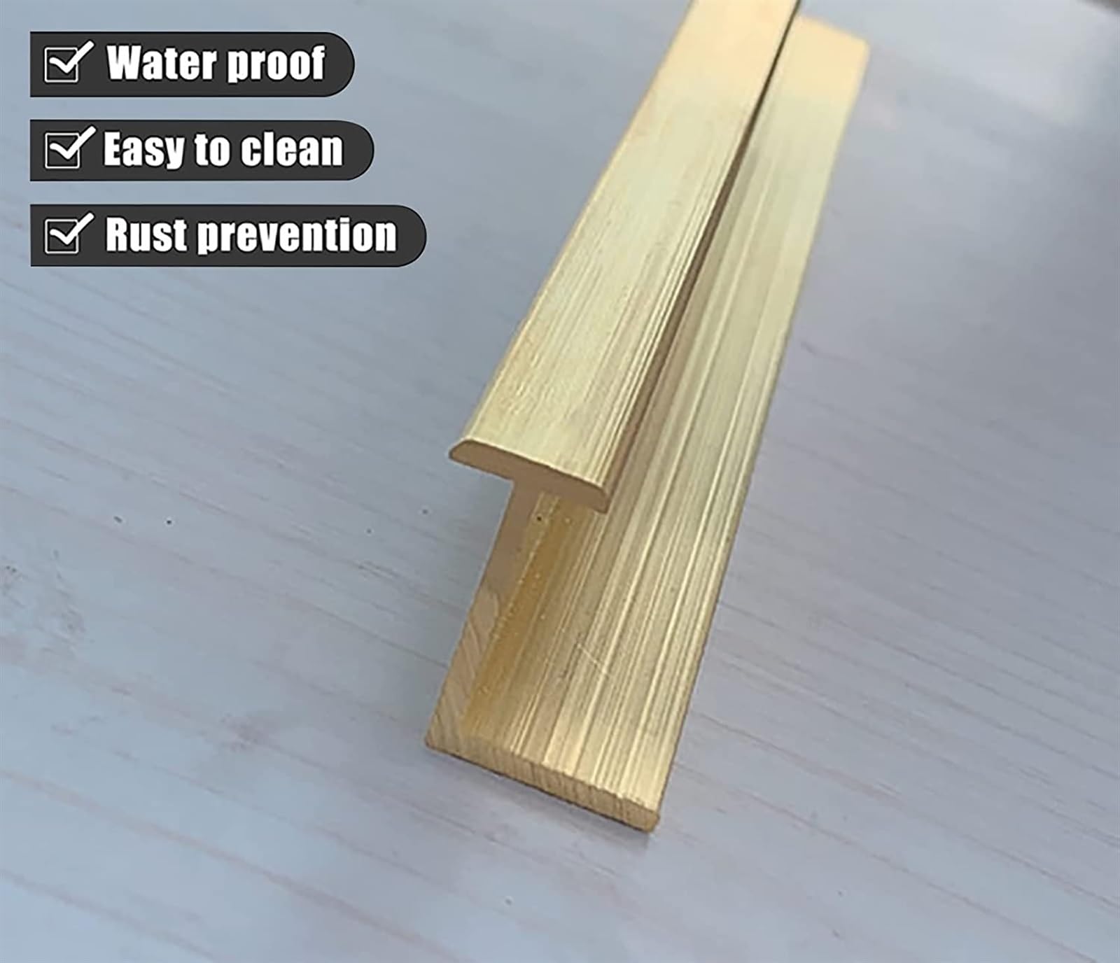 KEuLen Profilo di Transizione, Striscia di Soglia, for Laminato su Legno Duro, Striscia di Copertura for Pavimenti in Stile Z, Barra di Copertura for seminterrato di Porte Interne