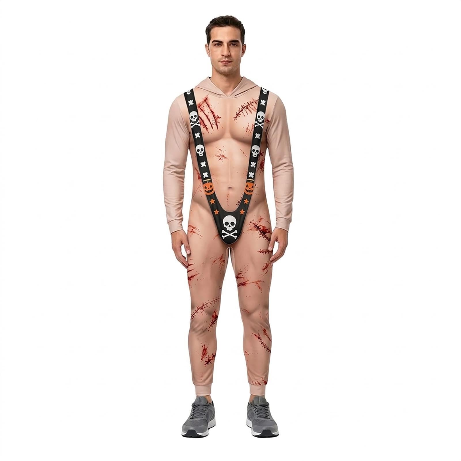 Halloween Onesie Adult Men, Men'S Halloween Costume Funny 3D Print Borat