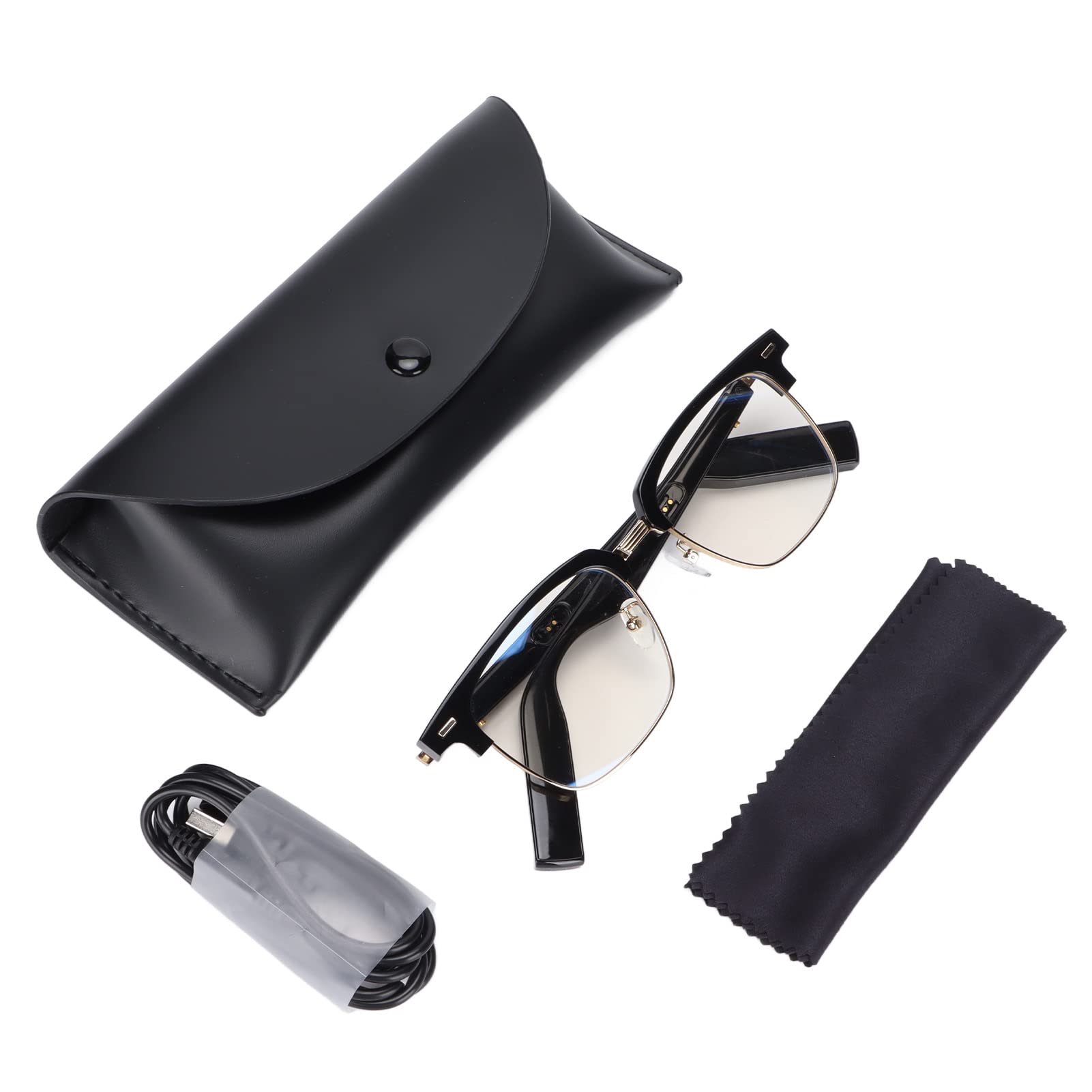 Occhiali Intelligenti Occhiali Bluetooth Senza Fili, Occhiali da Musica con Orecchie Aperte per Chiamare Ascoltare Musica Occhiali da Sole con Audio Wireless Connetti Telefoni Cellulari e Tablet