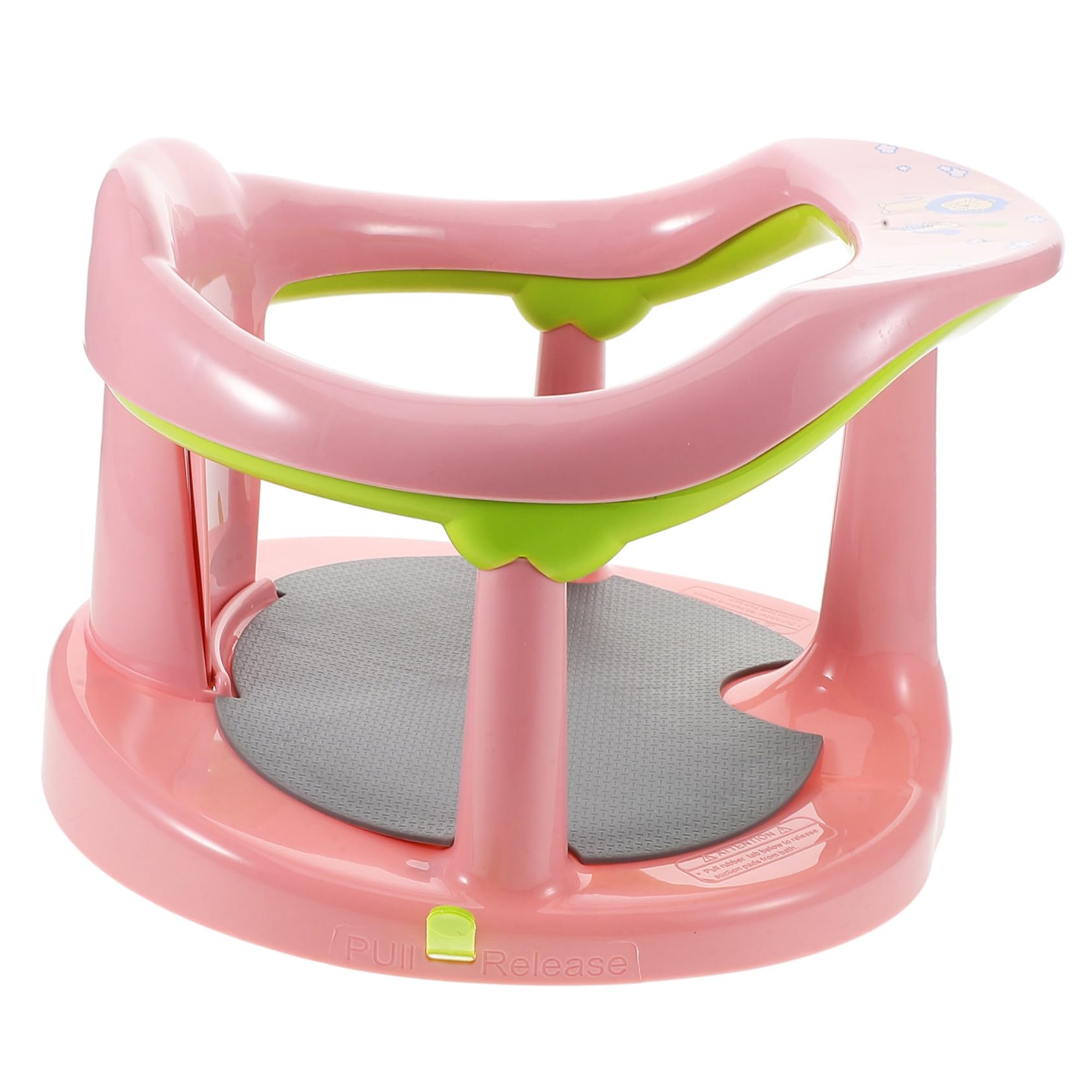 de y Superficie en Asiento Ñiño para Baño Recién Nacido Antideslizante Material Pp y Tpr Seguro para Uso Rosas Bañeras