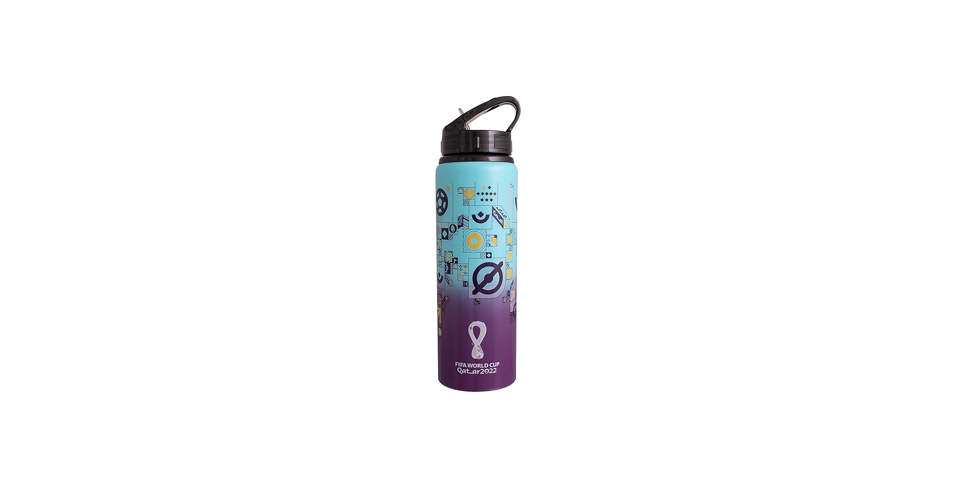 FIFA WORLD CUP 2022 カタール　ステンレスボトル　おまけ付き FIFA 2022 Qatar World Cup 750ml Aluminium Fade Bottle with