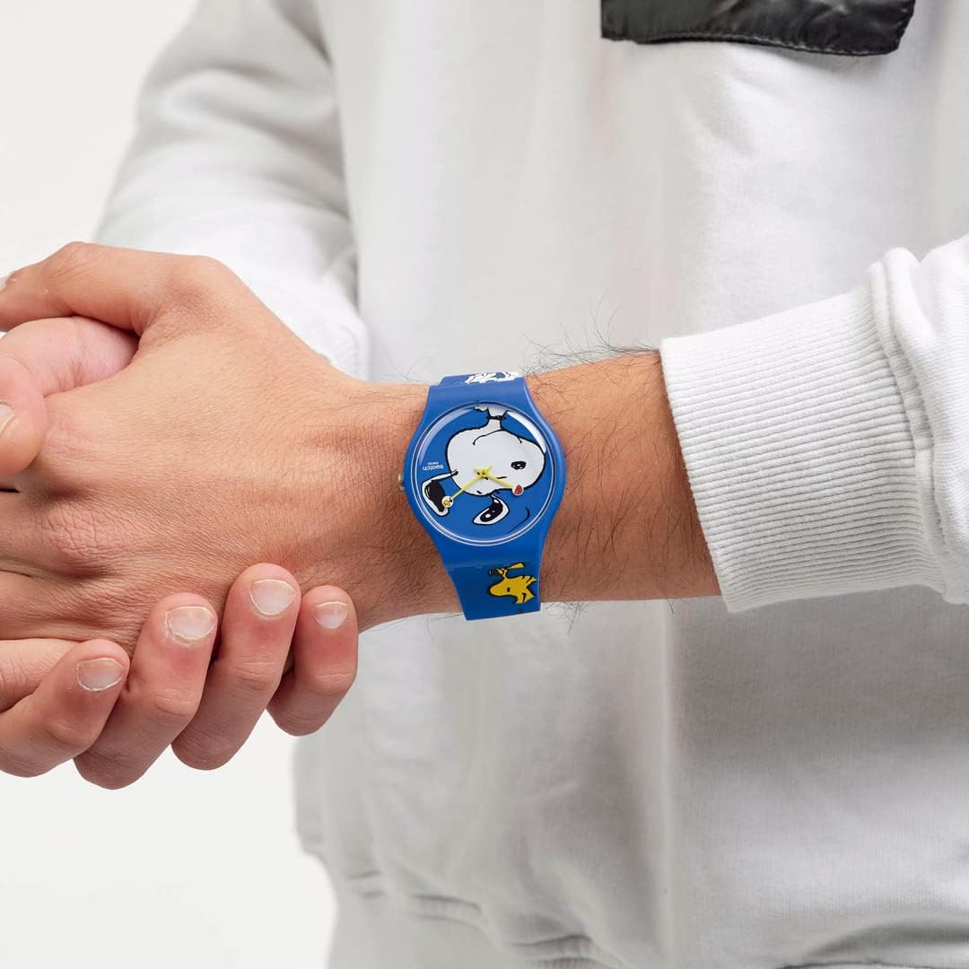 Swatch SO29Z106 - Orologio analogico al quarzo con cinturino in silicone, diametro 41 mm Swatch SO29Z106 - Orologio analogico al quarzo con cinturino in silicone, diametro 41 mm