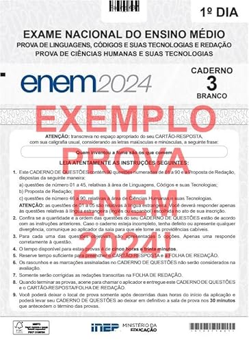 ENEM 2700 questoes - Provas 2009 a 2023 + Gabarito Oficial