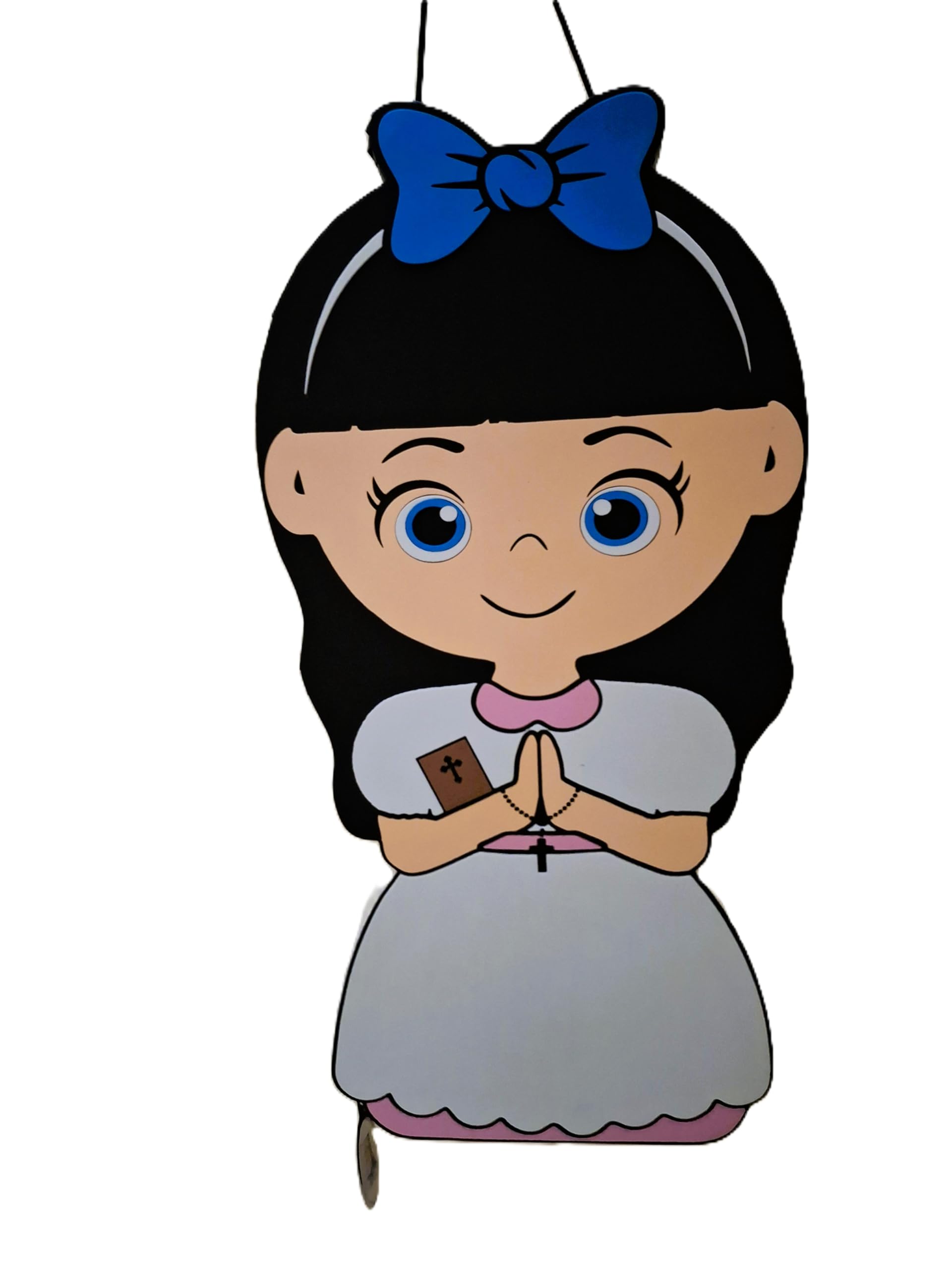 Piñata cumpleaños infantil hecha a mano comunión niña (Grande 70x35x10 Centímetros)
