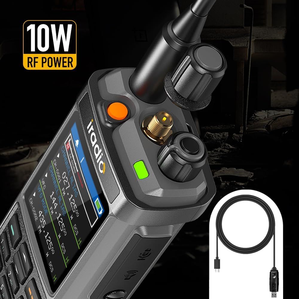 A dalt view of Irado UV-98 Plus showing 10W RF power