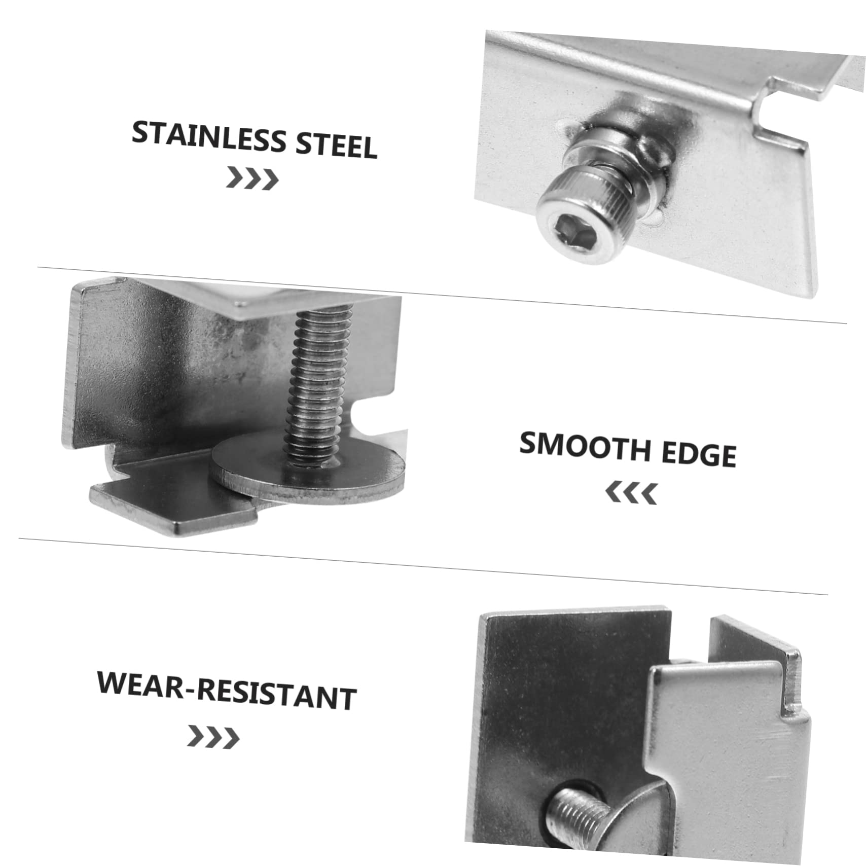 GLEAVI 12stücke Glasbett Clips Verstellbare Halterung Einfache Installation Robust Und Langlebig Für Glasplatten Und Heizbetten