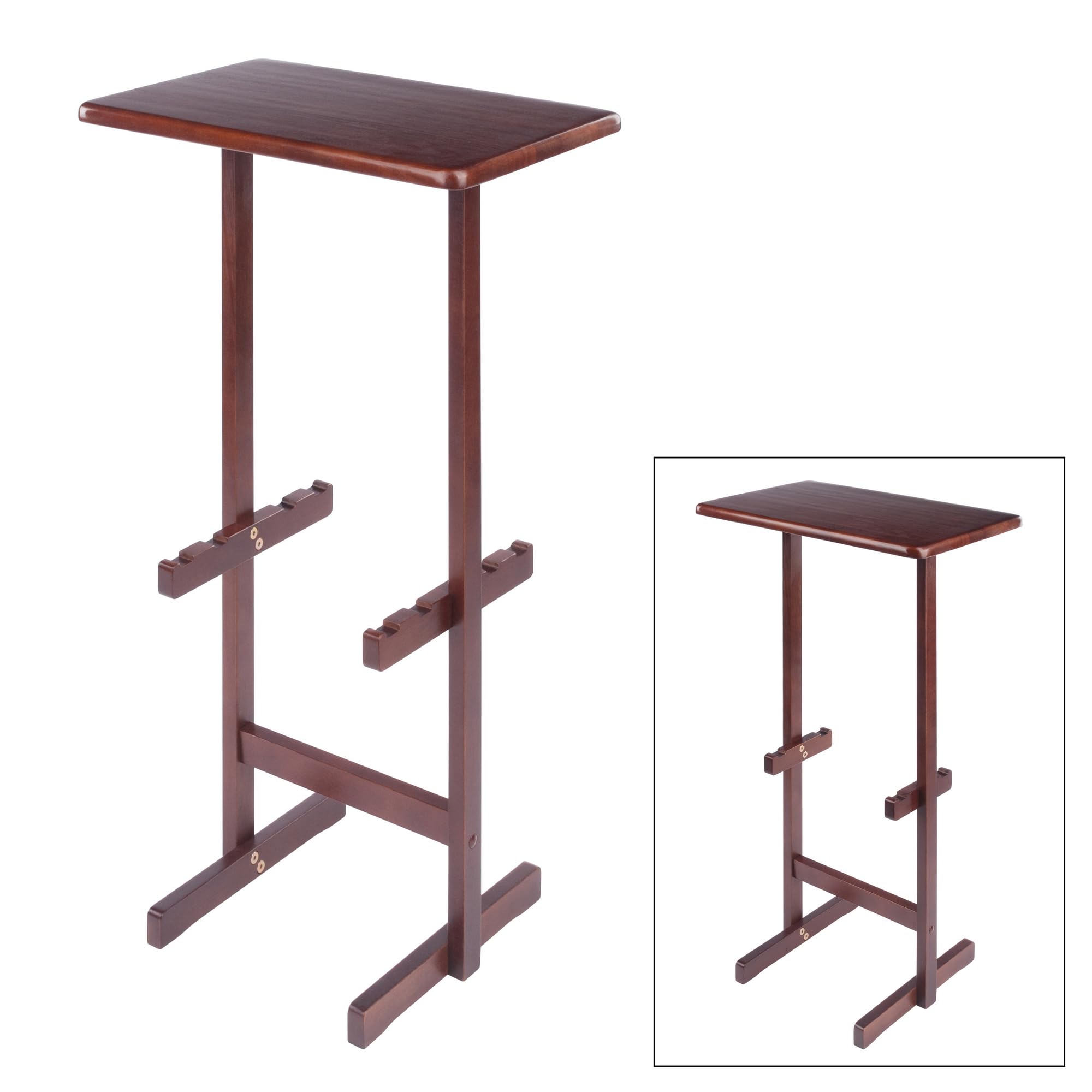 Winsome Riley Snack Table Rack, Walnut