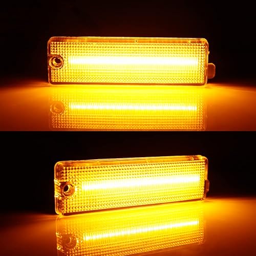 Miniatura 3 de KENRTIR Lente transparente ámbarrojo LED kit de luz de marcador lateral compatible con Pontiac Firebird Trans Am 1998-2002, reemplazo de lámparas de