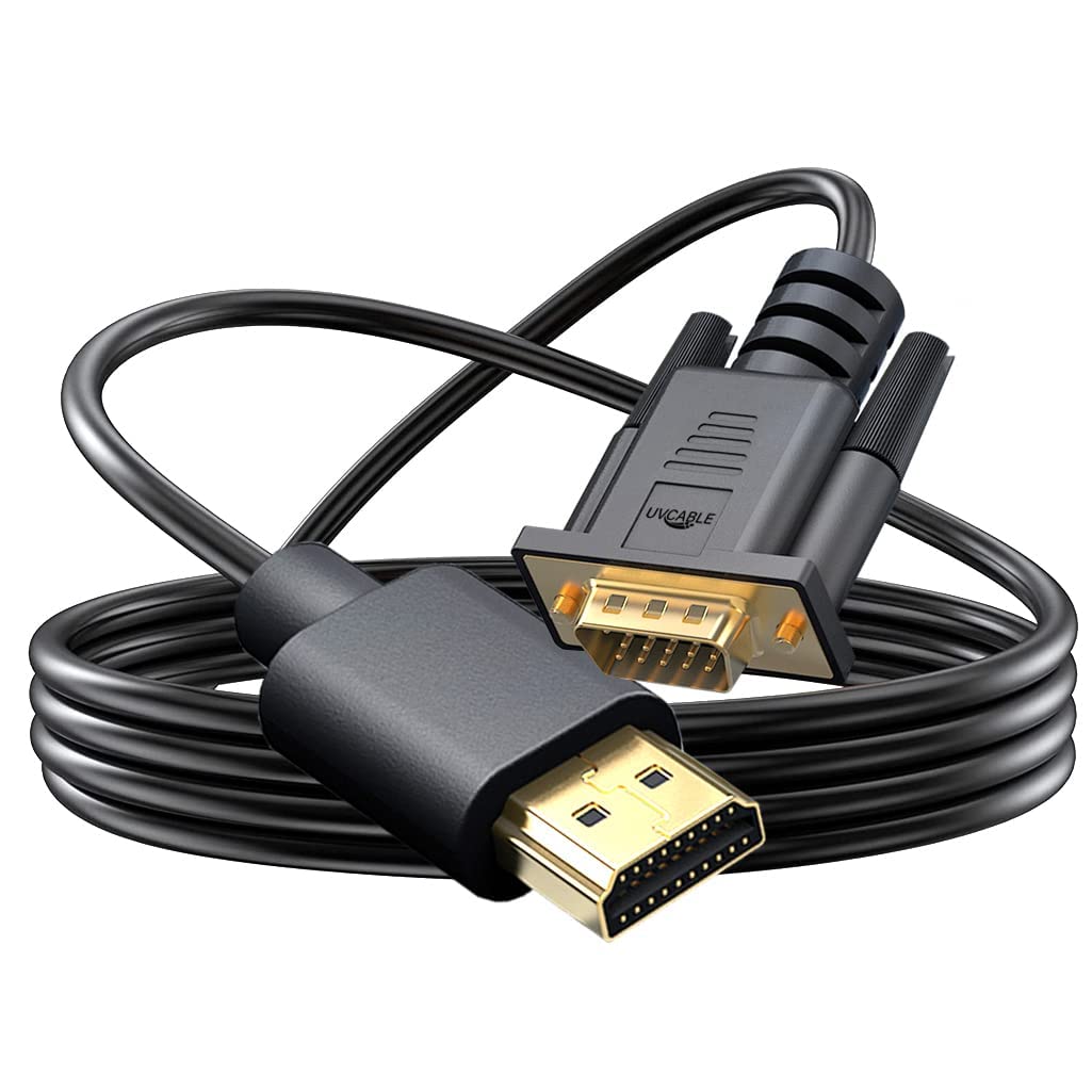 Cavo da HDMI a VGA, 90 cm, confezione da 10 cavi adattatori da maschio a VGA per computer, desktop, laptop, PC, monitor, proiettore, HDTV, e altro (non bidirezionale)
