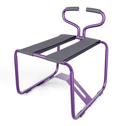 Sex Chair Furniture,with Adjustable Bouncing Sex Stool,Easy to Assemble,350 lbs Weight Capacity, Portable & Adjustable for Multiple Positions, Enhance Intimacy for Couples,Sex Novelty Toys(Purple)