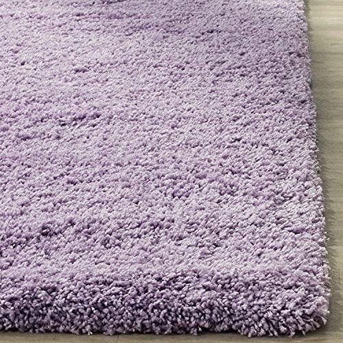 Image of CD Carpet Anti Slip Shaggy Fluffy Fur Rugs and Carpet for Living Room Bedroom Kids Room Plain Circle Carpets for Home with 2 Inch Thickness (Color Royal Purple Size 4x4 Feet Round)