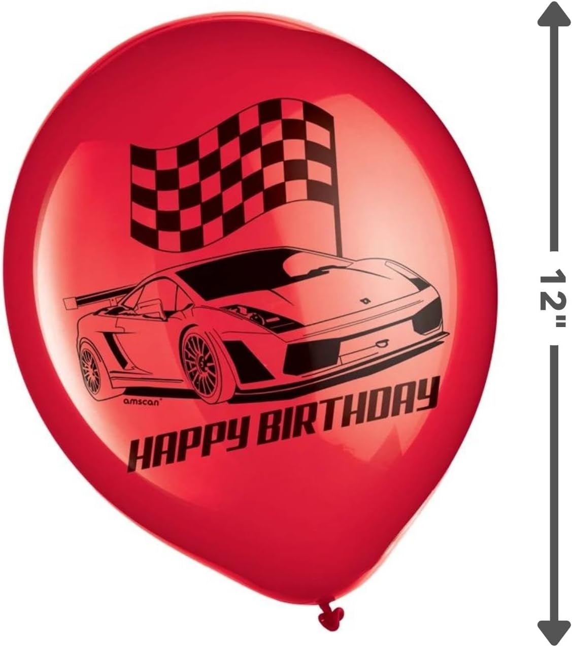 Assorted Colors Hot Wheels Wild Racer™ Printed Latex Balloons - 12" (6 Pack) - Perfect for High-Speed Party Decorations, Race-Themed Events & Ultimate Hot Wheels Enthusiasts