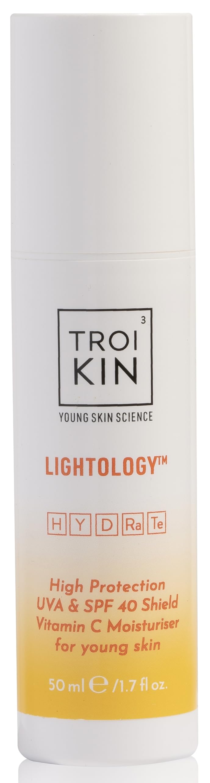 Troikin Lightology Daily UV Shield & Moisturiser System, SPF 40, 50ml, 50 ml (Pack of 1)
