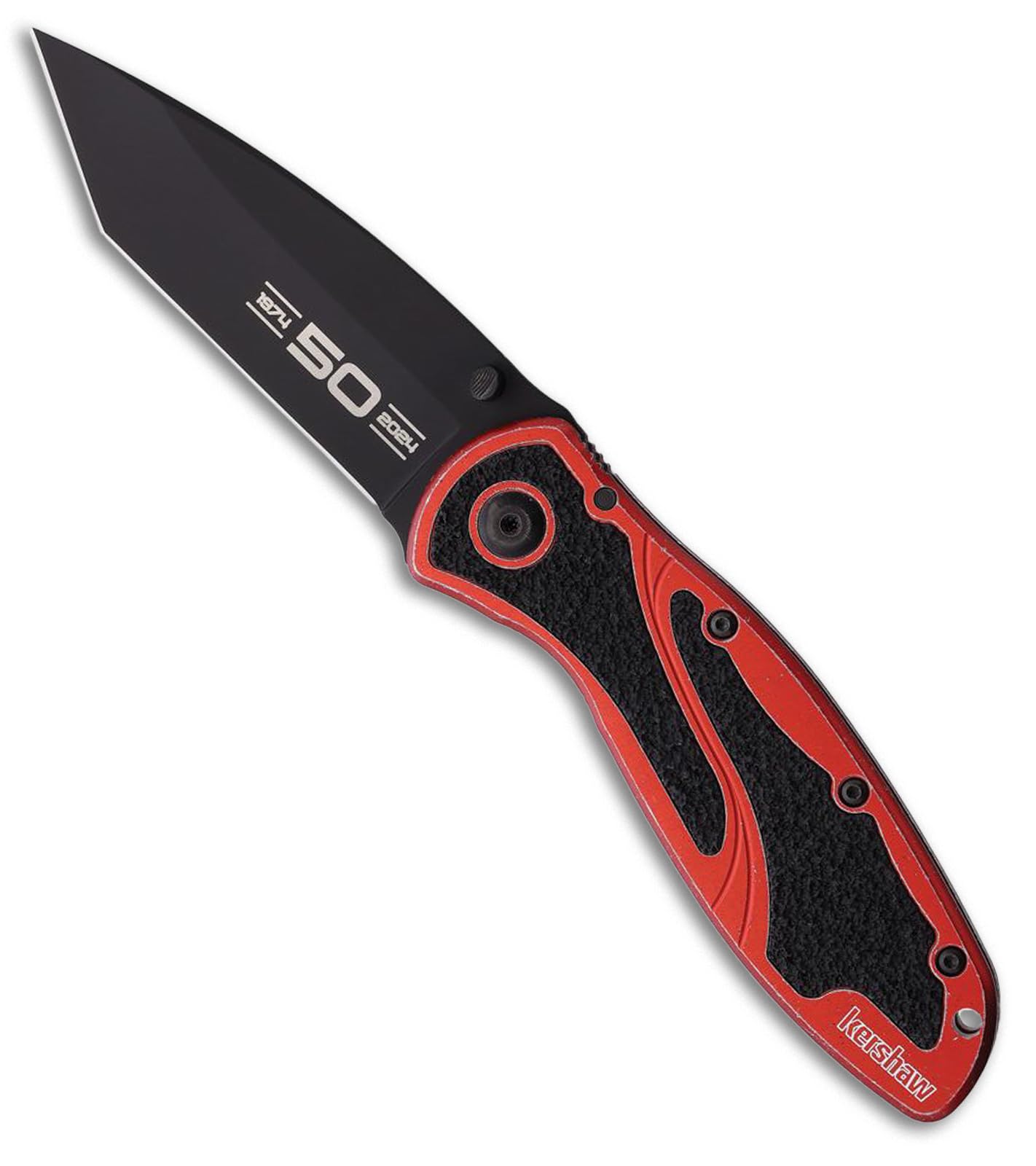 Kershaw Blur Tanto Speed Safe A O Knife 50th Anniversary Red Washed Aluminum