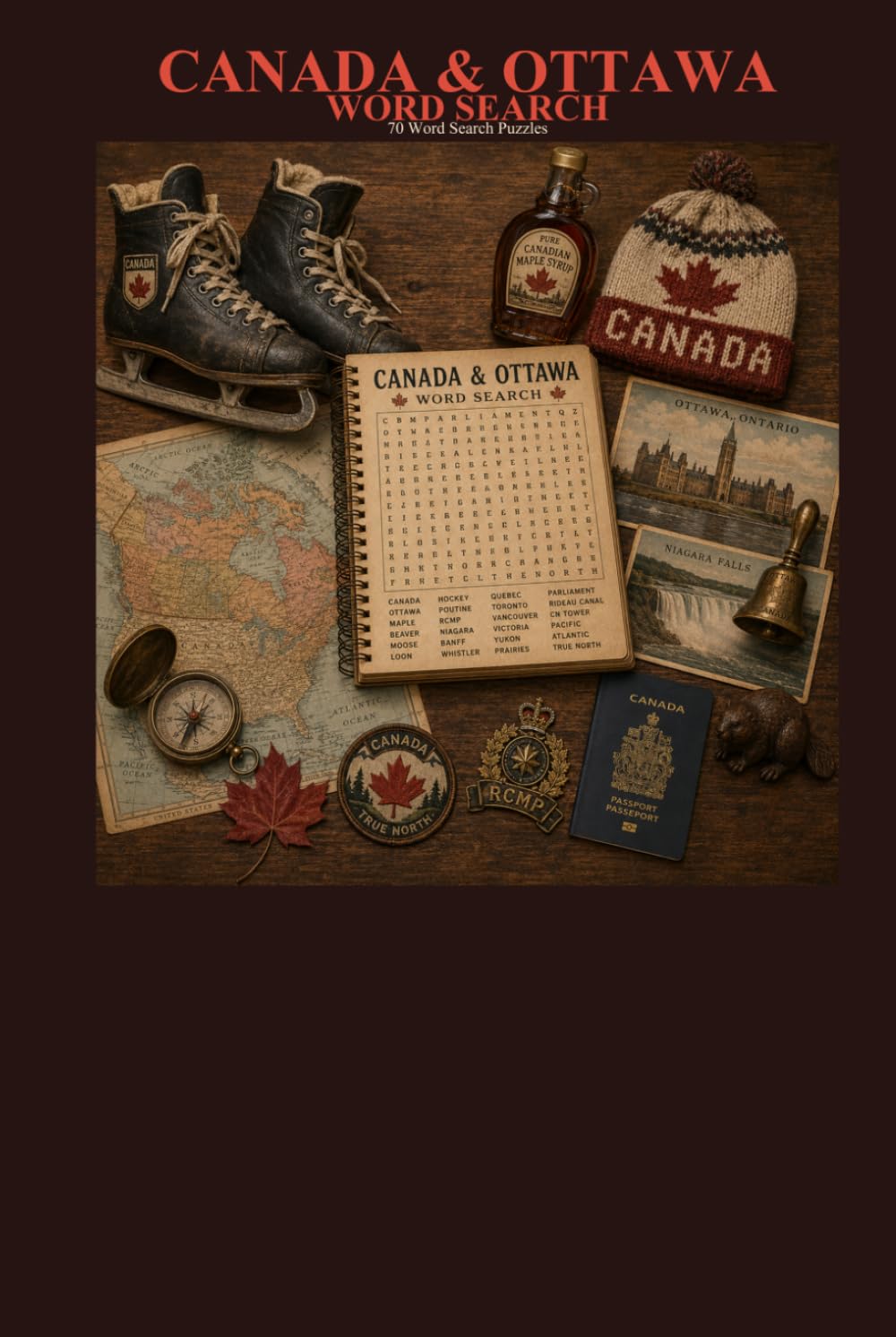 Canada & Ottawa Word Search 70 Word Search Puzzles