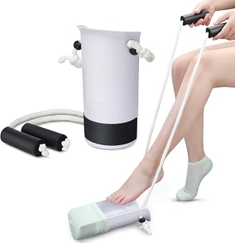 Sock Aids for Putting on Socks, Wide 4.3" Sock Helper for Seniors
