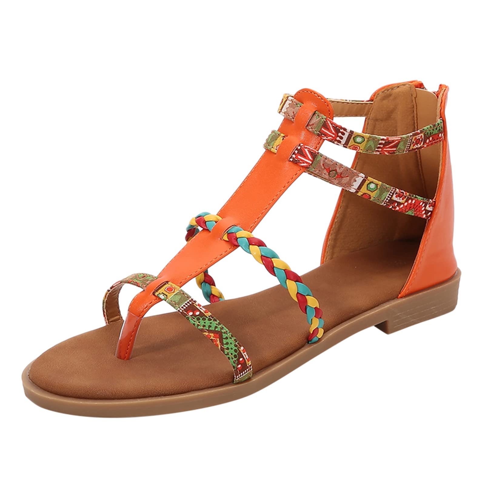 Sandalo Mare Donna Sandali Sportivi Estive Scarpe basse da donna Sandali casual bohémien da spiaggia Infradito Ciabatta Estiva Bassi Estivi Sandalo Estivo Elegante Scarpe Comode Estive