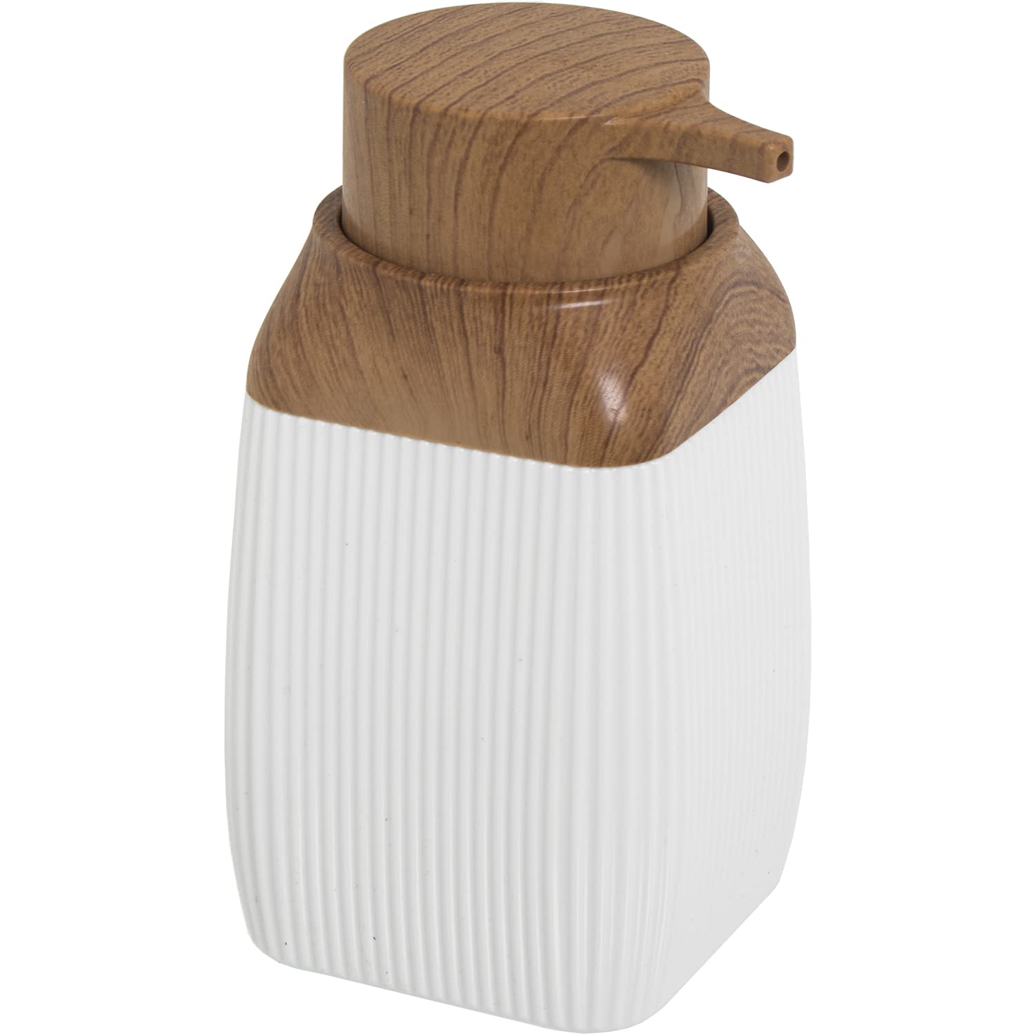 DRW Doser, Natural Rattan, White, 14 x 7 x 7 cm