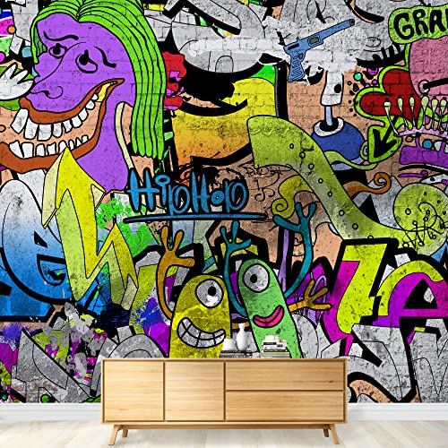 Wall26 - Colorful Graffiti - Large Wall Mural, Removable Peel And Stick Wallpaper, Home Decor - 100X144 Inches #TOP2
