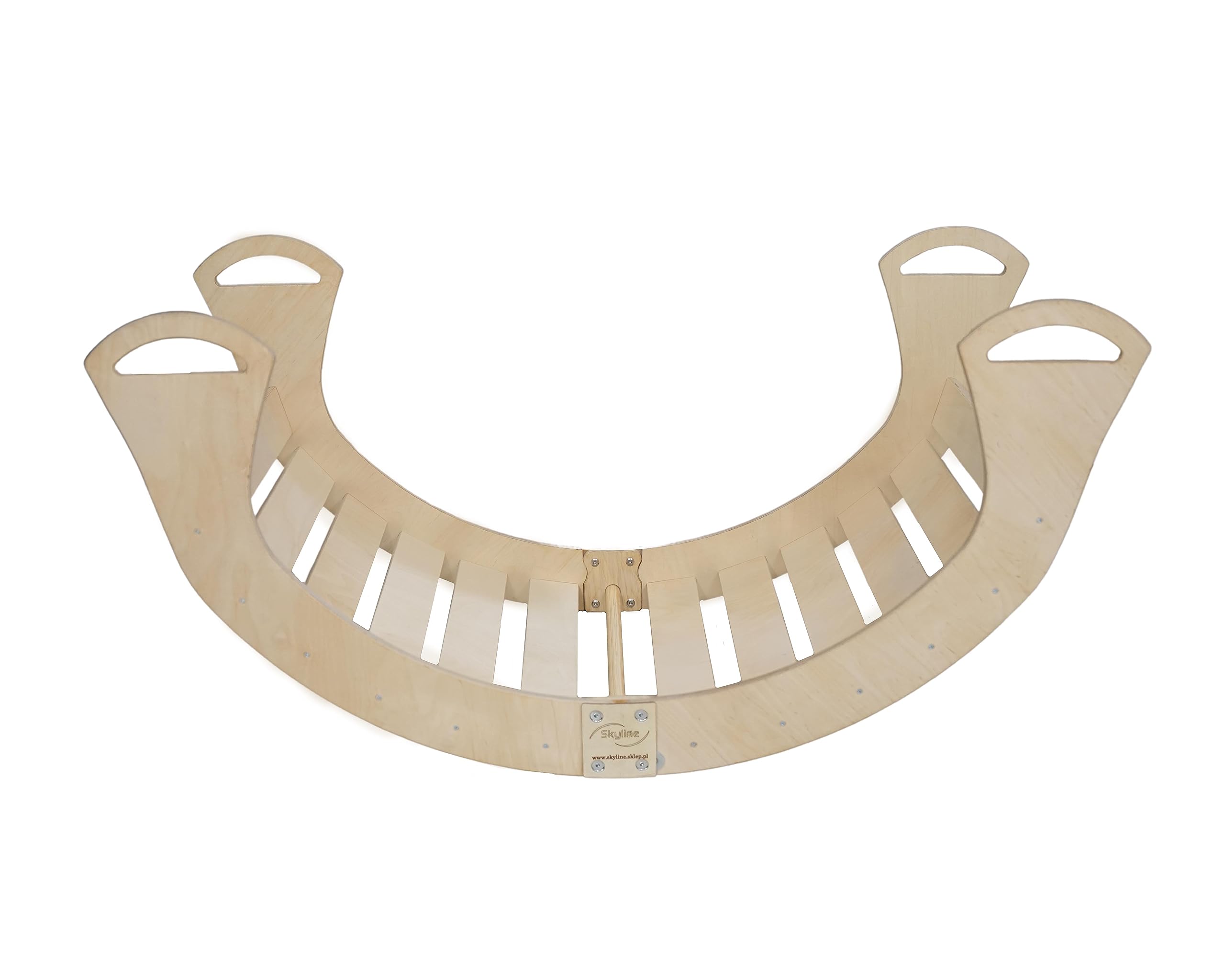 Skyline Altalene di equilibrio in legno tunnel gioco arco da arrampicata montessoriano per bambini fatto a mano dondolo montessori scivolo con altalena con scivolo L