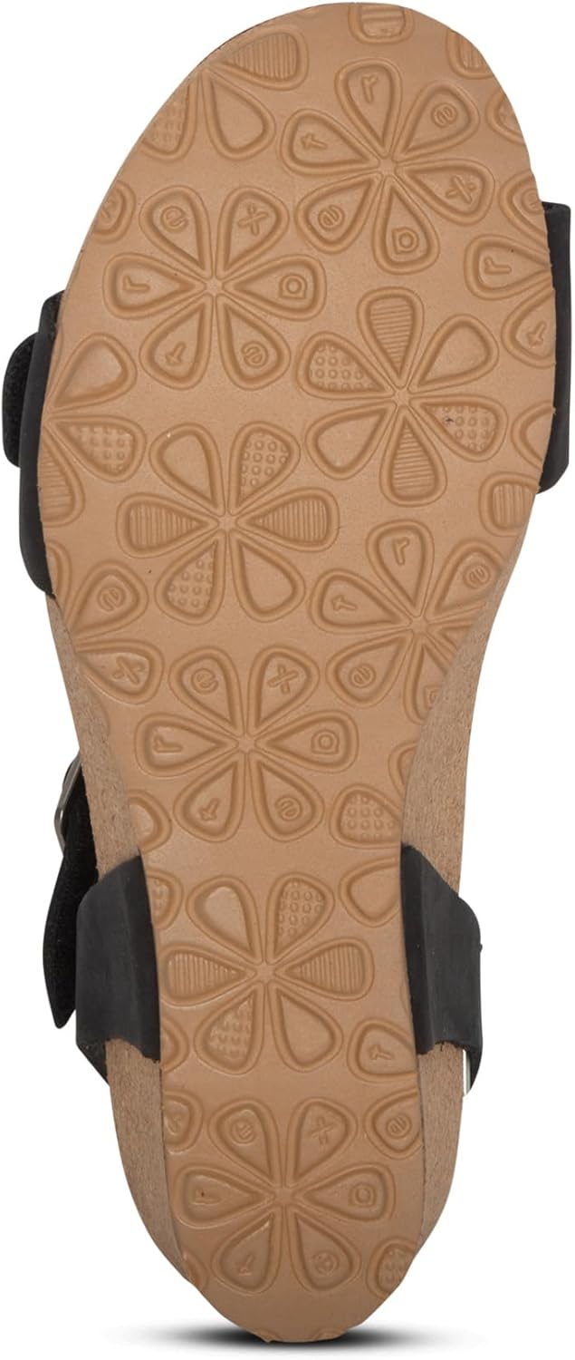 Aetrex Women's Lexa Orthopedic Adjustable Ankle Strap Arch Support Wedge Sandals - Image 5