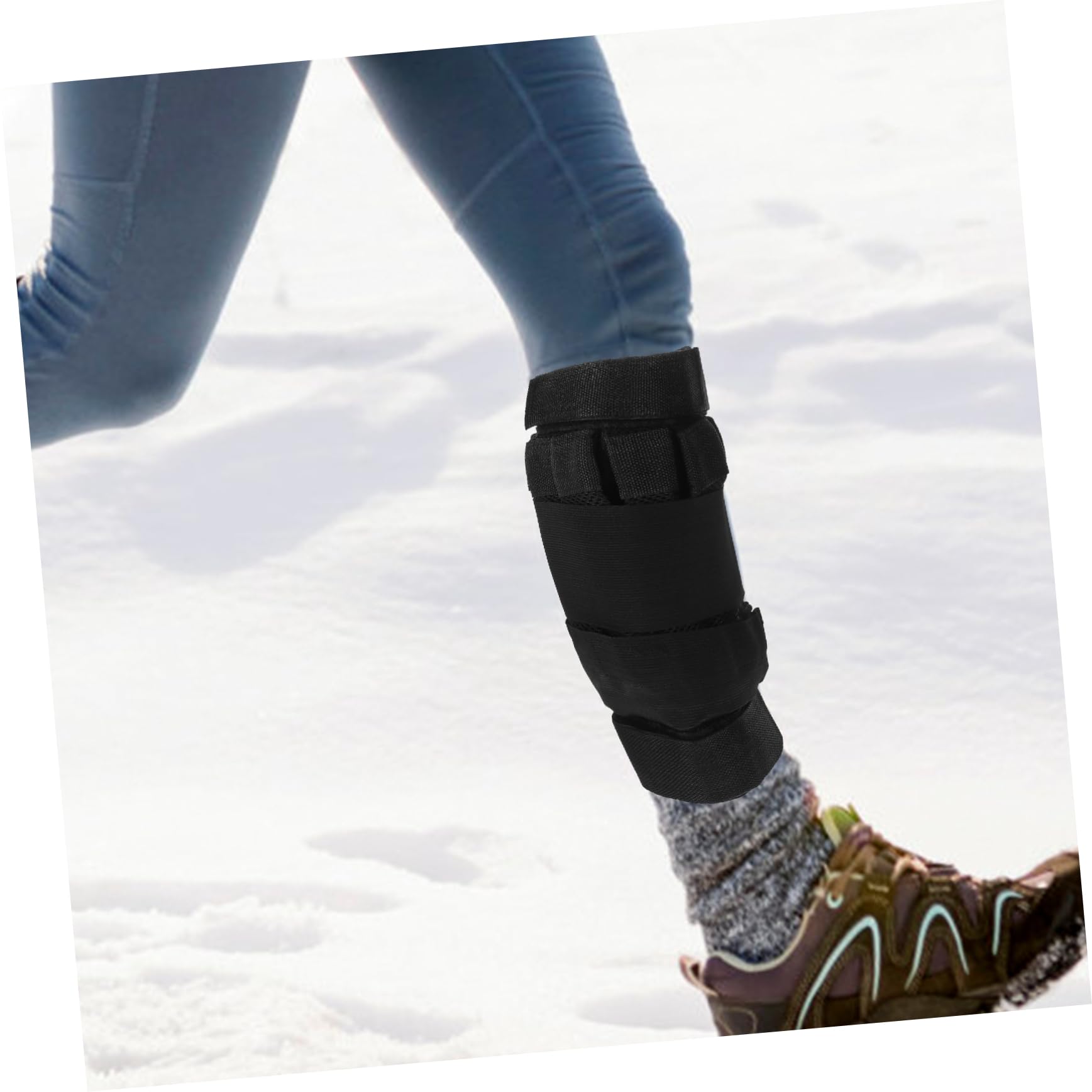 iplusmile Fasce per Caviglie Pesi Rimovibili 2 Pezzi Traspirante e Cotone per Allenamento in Palestra e Camminata Maschile