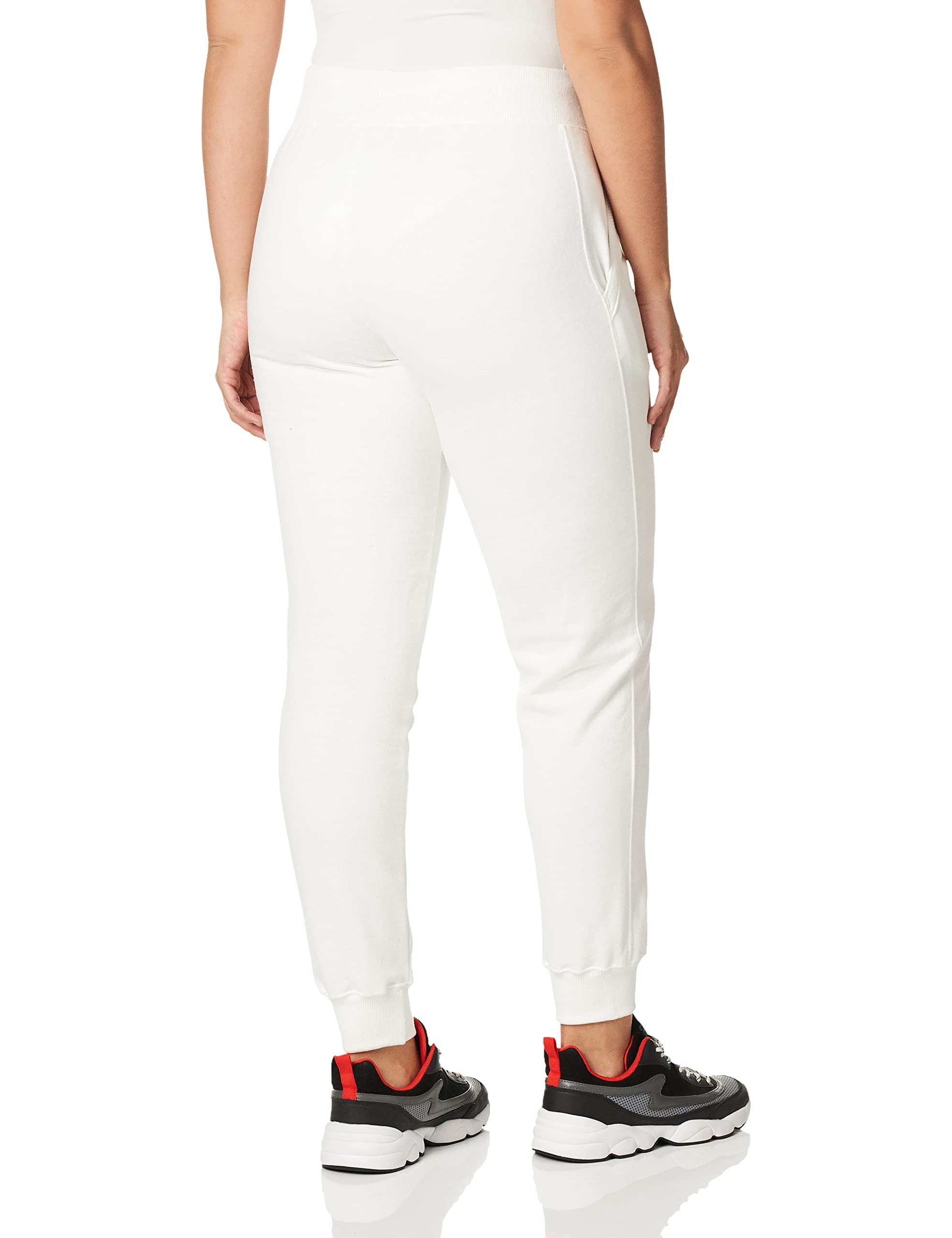 Champion Pantalon de survêtement Powerblend Graphic pour Femme, Inscription Blanche, XL