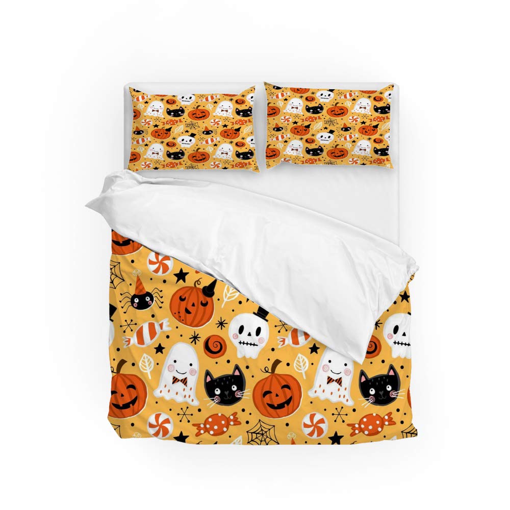 Housse de couette en microfibre souple et confortable pour lit double
