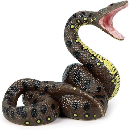 Juguete de serpiente realista, serpiente de simulación, juguete de goma falsa para Halloween, figura de acción de serpiente de pitón, serpiente
