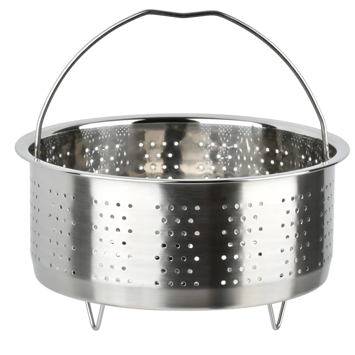 Cesta de Vapor Acero Inoxidable, TIMESETL Cesta de Vapor de Olla Arrocera, Cesto Accesorio para Cocción, Vaporeras, Cesta de Vapor Inoxidable con Asa, para Arroz, Verduras, Patatas, Huevos