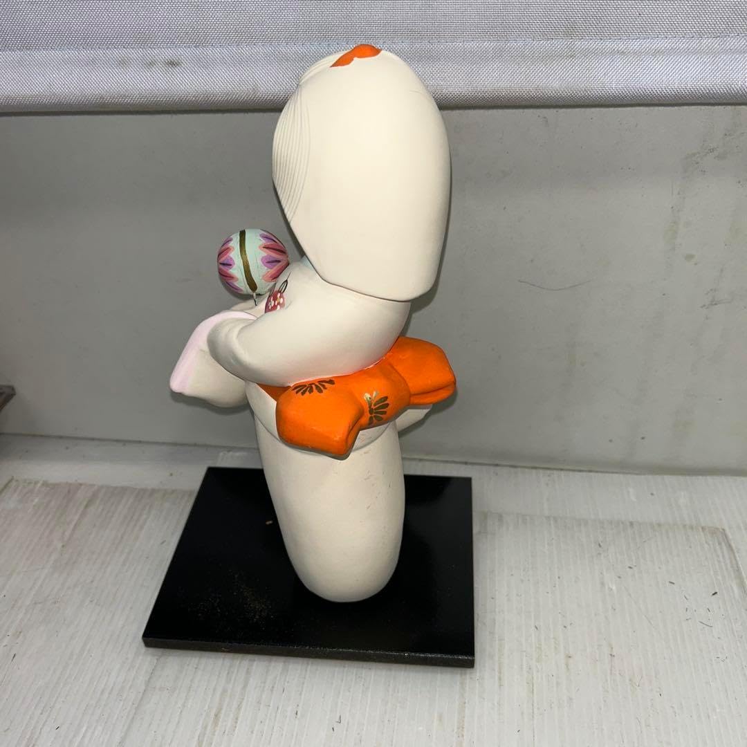 Japanese Doll Ceramic Kimono with Globe