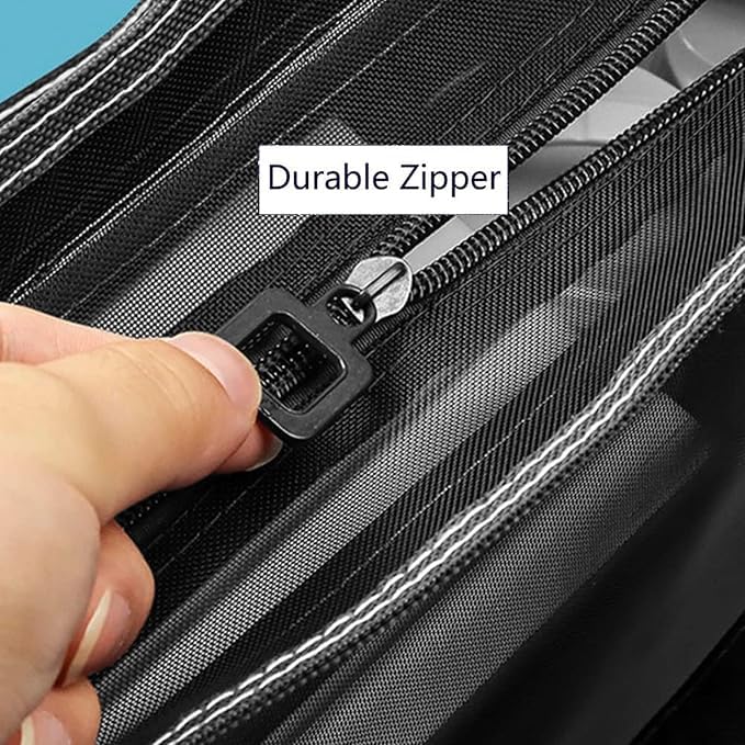 Image of OhMill Large Art Portfolio Case 18 x 12 Inch Portfolio Bag Nylon Mesh Art Bags Artwork Storage Case with Handle and Zipper
