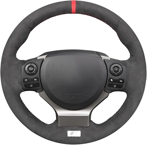 MEWANT Funda para volante de automóvil para Lexus es 200t 250 300 350 F SportRCCT 200h  NX PU de fibra de carbono y cuero de microfibra
