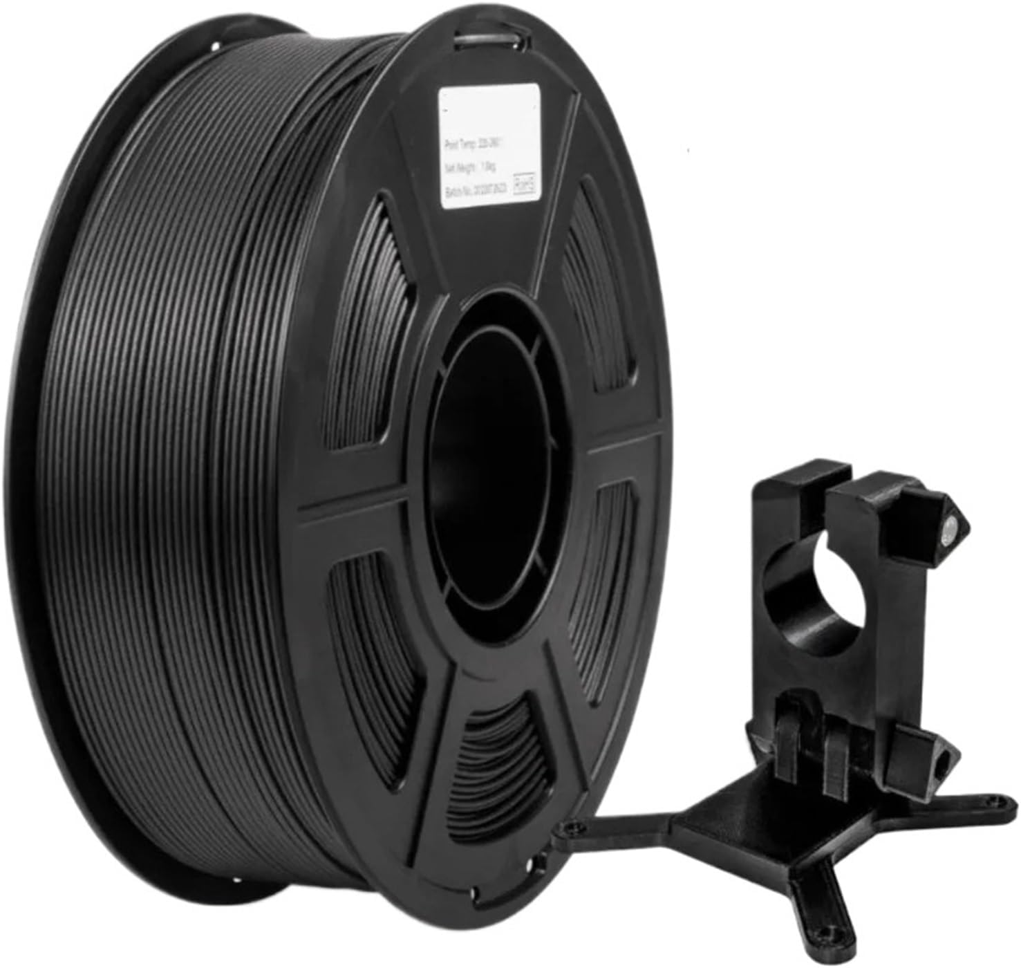 ABS-CF Carbon Fiber Reinforced 3D Printer Filament 1.75mm, 1KG Spool Black, Heat-Resistant Material